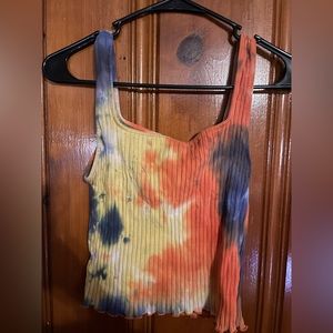 Multicolored Cropped Shirt